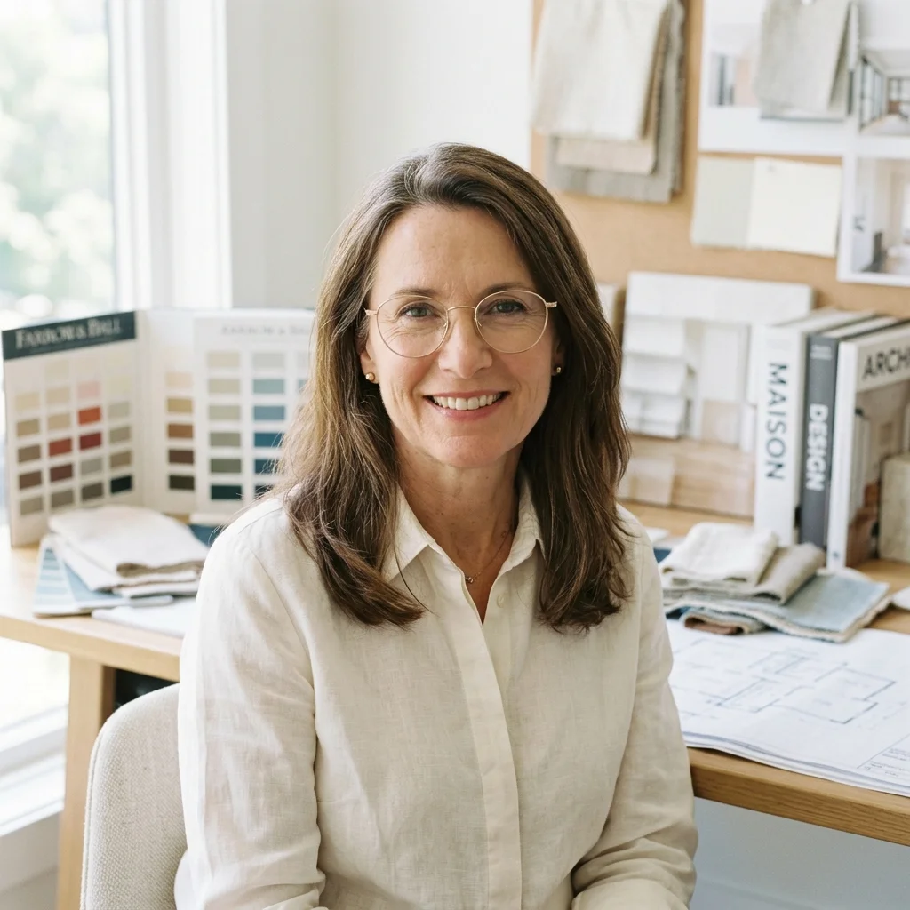 Portrait de Fatima Zbinden, rédactrice en chef de Maison, mode d'emploi